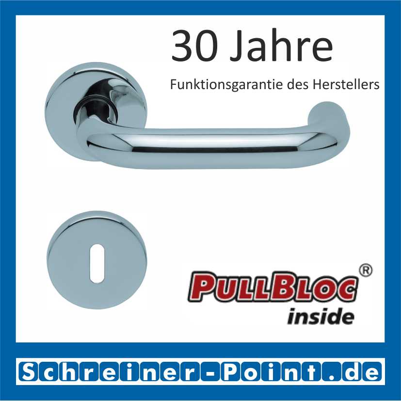 Scoop Ronda PullBloc Rundrosettengarnitur Rosette Edelstahl poliert